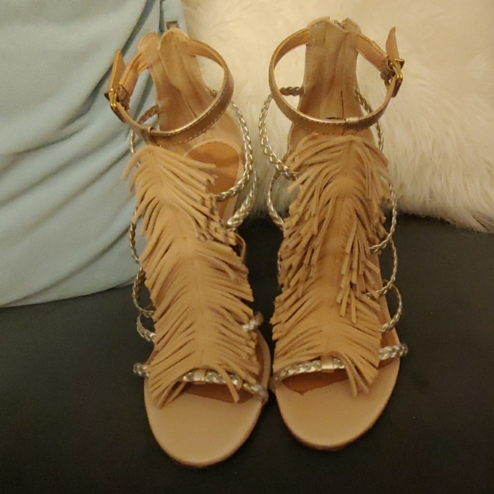 SCHUTZ Carmen fringe heels
